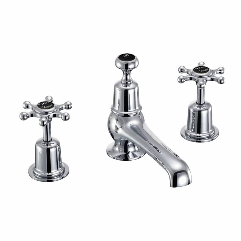 Birkenhead 3 tap hole mixer with pop up waste